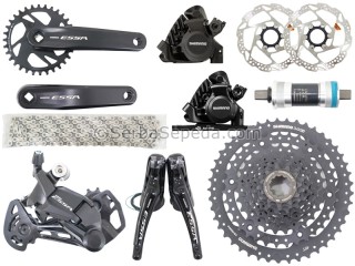 Shimano Groupset Essa U2000 32 x 170mm 11-45T Drop Bar