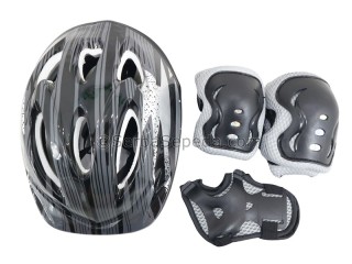 Ftiier Helm Anak + Elbow & Knee Protector FR-07