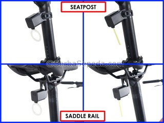 Cycliste Lampu Belakang CE-Strip LED USB Dual Mounting