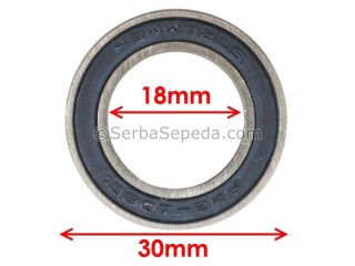 Strummer Bearing Steel 6803-2RS (18 x 30 x 7)