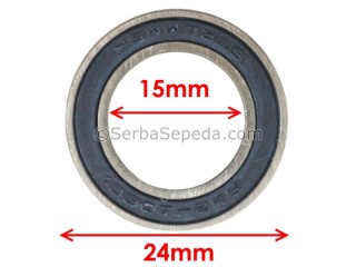 Strummer Bearing Steel 6802-2RS (15 x 24 x 5)