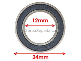 Strummer Bearing Steel 6901-2RS (12 x 24 x 6)
