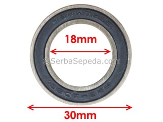 Strummer Bearing Steel 18307-2RS (18 x 30 x 7)