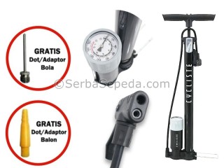 Cycliste Pompa Lantai Dual Head 160 PSI